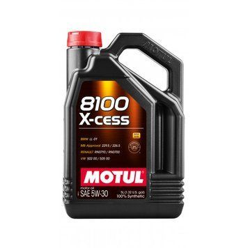 MOTUL 8100 X-cess SAE 5W30 4х5 L 108946 фото