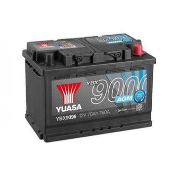 Yuasa 12V 70Ah AGM Start Stop Plus Battery YBX9096 (0) YBX9096 фото