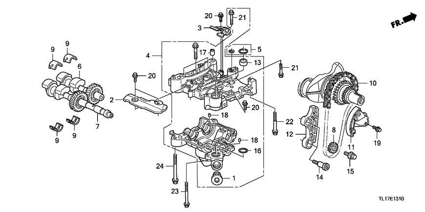 Натягувач ланцюга масляного насоса Honda 13450-RZP-004 13450-RZP-004 фото