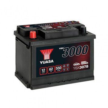 Yuasa 12V 62Ah SMF Battery YBX3078 (1) YBX3078 фото