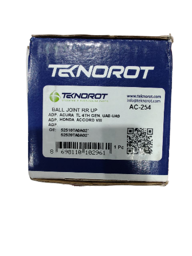 Кульова опора заднього верхнього важеля ліва/права TEKNOROT AC-254 (52510-TA0-A02, 52520-TA0-A02, 52510-TL0-E01, 52520-TL0-E01) AC-254 фото