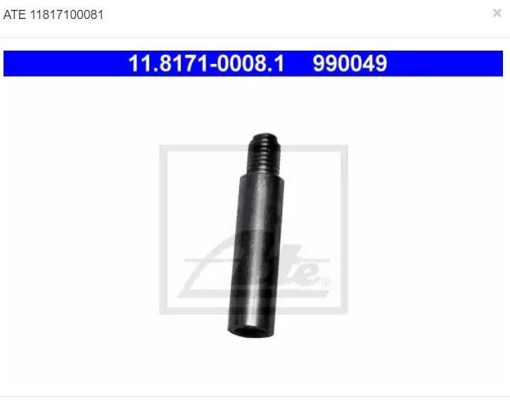 Направляюча супорта переднього ATE 11.8171-0008.1 (45004-SEA-E01) 11.8171-0008.1 фото