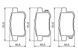 Гальмівні колодки задні BOSCH 0 986 494 338 (43022-TL1-G01, 43022-TL1-G02, 43022-TL1-G00) 0 986 494 338 фото 2